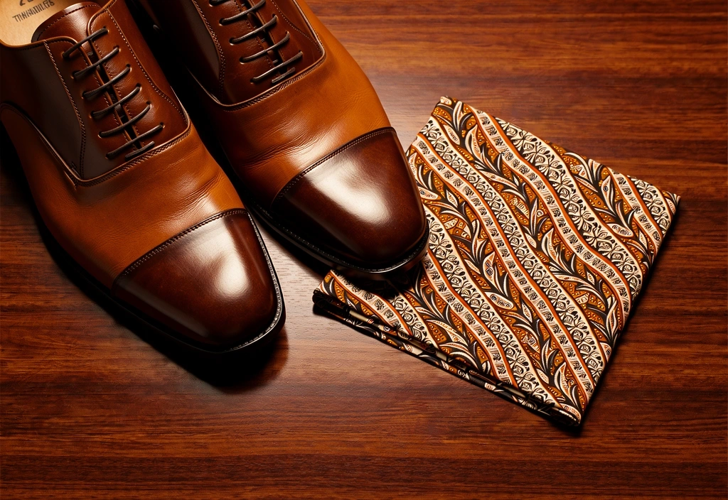 Luxury leather goods and batik textiles