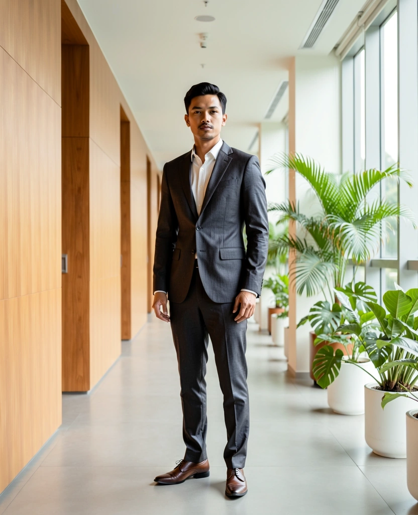 Modern gentleman in tailored suit
